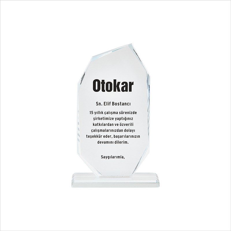 KP0227-0100 Kristal Plaket